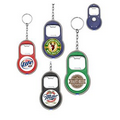 Bottle Opener with LED Flashlight Keychain - Full Color Print